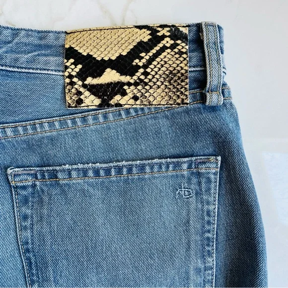 Rag & Bone Ruth Super High Waist Straight Leg Jeans Size 32 $295 Quiet Luxury - Picture 11 of 14